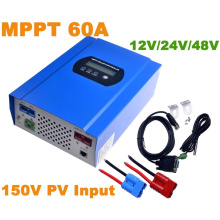 60A MPPT Solar Controller с 12V / 24V / 48VDC Auto Max 150V PV Входное зарядное устройство Зарядное устройство RS232